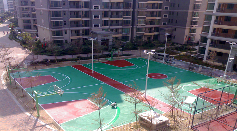 室外篮球场地坪漆