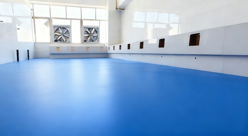 高温车间选用“地卫士”食品级水性聚氨酯地坪漆完工效果图 高温车间选用“地卫士”食品级水性聚氨酯地坪漆完工效果图