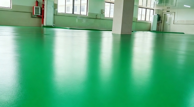 装卸区选用“地卫士”环氧超耐磨防滑地坪漆完工效果图 装卸区选用“地卫士”环氧超耐磨防滑地坪漆完工效果图