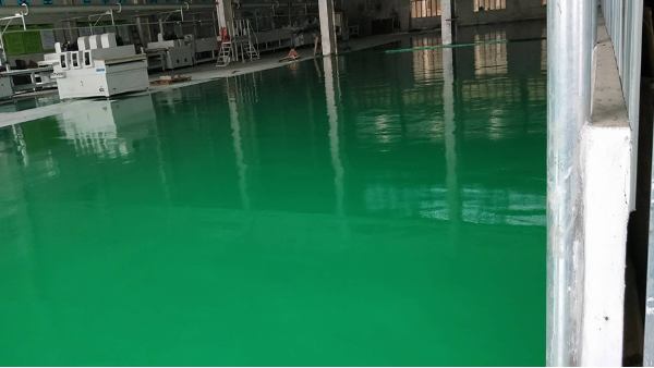 广州康隆木业制造有限公司选用地卫士环氧地坪漆工程